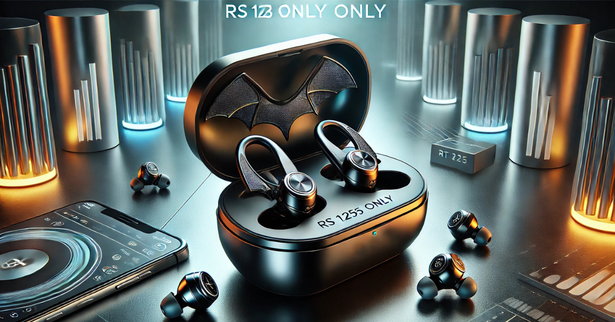 Rs 125 Only on TheSpark Shop Batman Style Wireless BT Earbuds: A Blend of Style and Technology